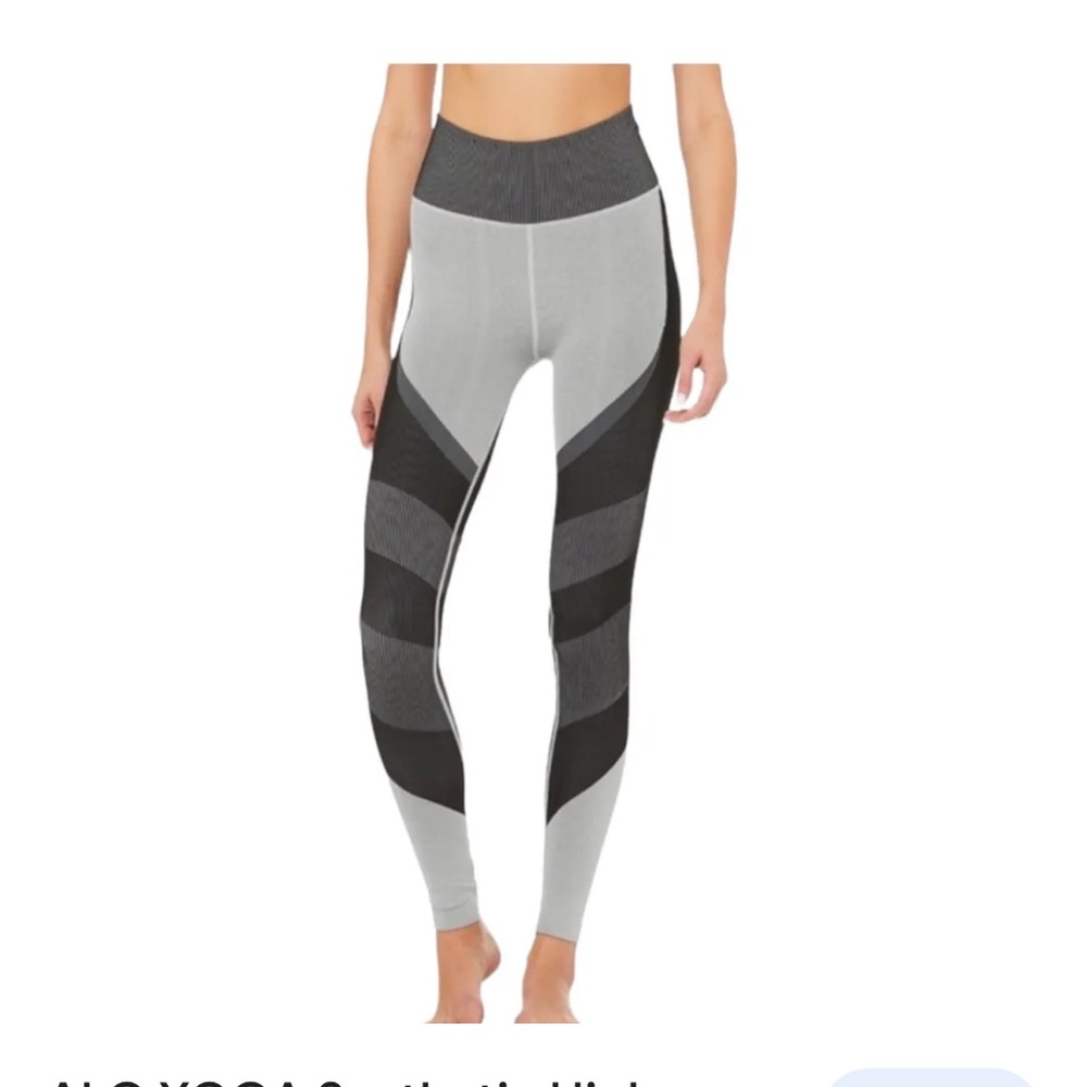 ALO YOGA Synthetic High Waist Seamless Lift Grey Size S